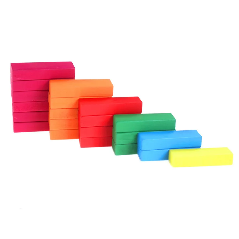 54 PCs Color Wooden Bricks Pro Children Building Blocks Toy Adult Party Tabletop Game Large Size Stack-up
54 PCs Color Wooden Bricks Pro Children Building Blocks Toy Adult Party Tabletop Game Large Size Stack-up