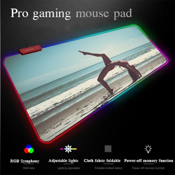 Yuzuoan XXL Mouse Pad Beach Yoga Locking-edge Thickened Large RGB Gaming Mouse Pad LED Colorful Lighting Comfortable Carpet Mat
Yuzuoan XXL Mouse Pad Beach Yoga Locking-edge Thickened Large RGB Gaming Mouse Pad LED Colorful Lighting Comfortable Carpet Mat