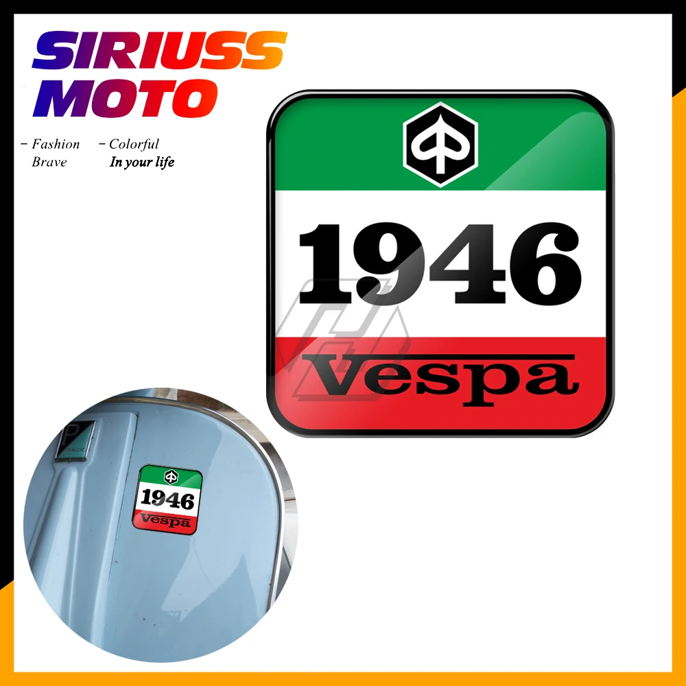 3d-наклейка на мотоцикл с итальянским флагом 1946 наклейка чехол для Piaggio Vespa Sprint GTS GTV