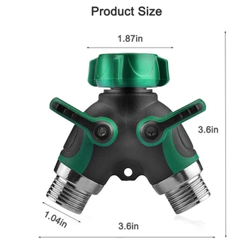 New 2 Way Y Shape Hose Connector Garden Splitter Comfortable Plastic Grip Faucet
New 2 Way Y Shape Hose Connector Garden Splitter Comfortable Plastic Grip Faucet