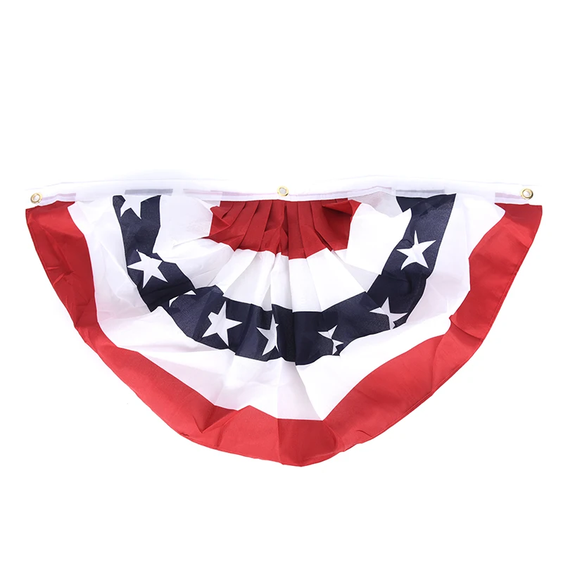 Hanging American Pleated Fan Flag USA American Bunting Decoration Logo Print Patriotic Stars Stripes with Canvas Title 45x90cm
Hanging American Pleated Fan Flag USA American Bunting Decoration Logo Print Patriotic Stars Stripes with Canvas Title 45x90cm