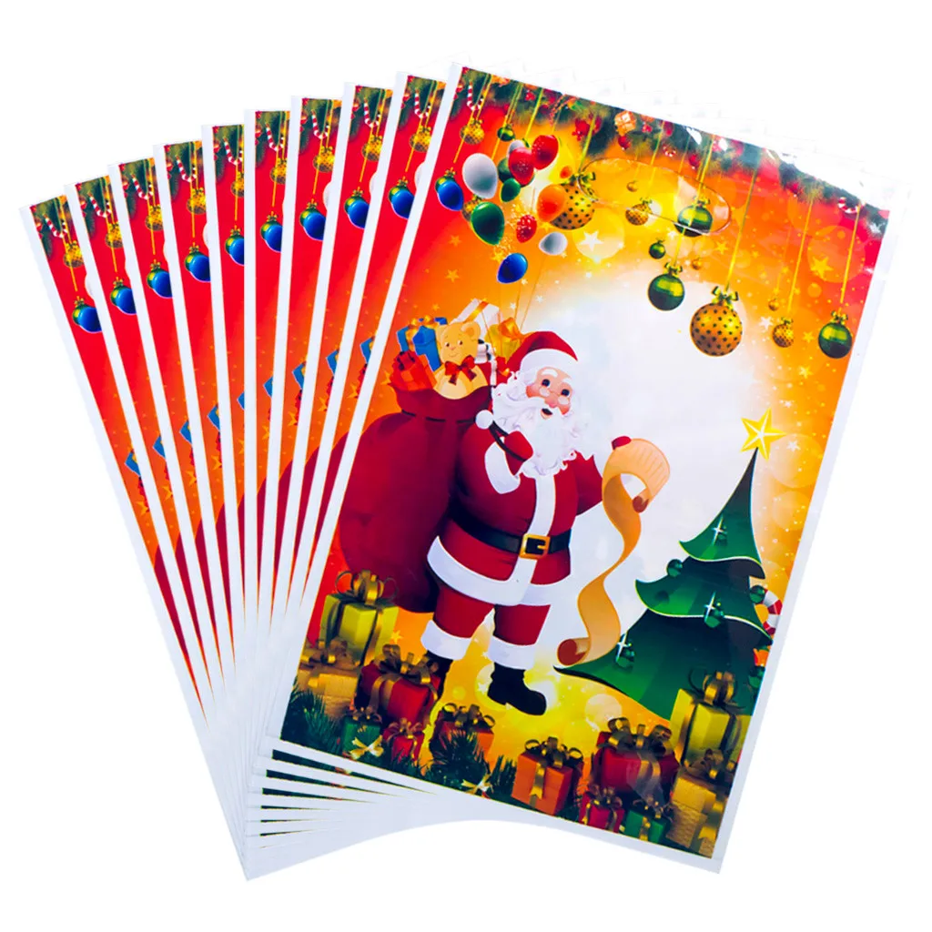 10PC Christmas PVC Disposable Tote Christmas Candy Gift Bag Ornaments adornos de navidad Housekeeping Candy bag 2020 new year
10PC Christmas PVC Disposable Tote Christmas Candy Gift Bag Ornaments adornos de navidad Housekeeping Candy bag 2020 new year
