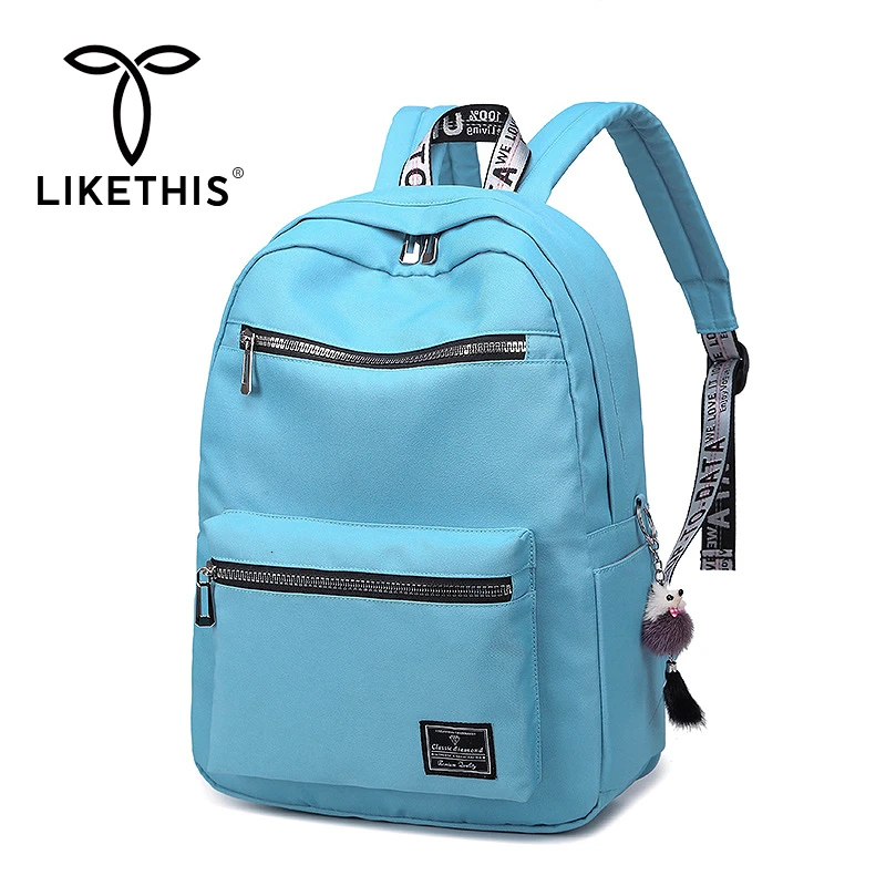 

LIKETHIS Multifunction Women Backpack Fashion Shoulder Bag Laptop School Bags Teenage Girls Boys Travel New Large Bagpack Unisex