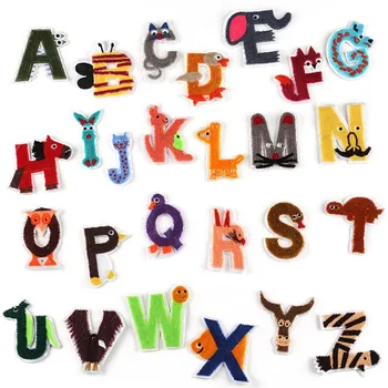 1Pcs Animal Cartoon Letters Iron On Patch Alphabet Embroidered Applique For kids Clothes Letters Sew On Name Badge Patches
1Pcs Animal Cartoon Letters Iron On Patch Alphabet Embroidered Applique For kids Clothes Letters Sew On Name Badge Patches