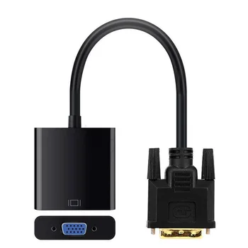 DVI 24+1 Pin Dual Link to VGA 15Pin Active Cable Adapter Converter Plug-and-play HD 1080P DVI-D to VGA Adapter for PC Monitor
DVI 24+1 Pin Dual Link to VGA 15Pin Active Cable Adapter Converter Plug-and-play HD 1080P DVI-D to VGA Adapter for PC Monitor