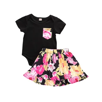 2020 Toddler Infant Baby Girl Clothes Set Summer Short Sleeve Pocket Round Neck Bodysuit Floral Skirt Clothing Outfits 2PCs
2020 Toddler Infant Baby Girl Clothes Set Summer Short Sleeve Pocket Round Neck Bodysuit Floral Skirt Clothing Outfits 2PCs