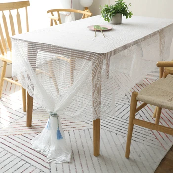 White Lace Tablecloth Wedding Banquet Table Cover Hollow Dining Table Cloth Translucent Tea Table Cover Home Textile Decoration
White Lace Tablecloth Wedding Banquet Table Cover Hollow Dining Table Cloth Translucent Tea Table Cover Home Textile Decoration