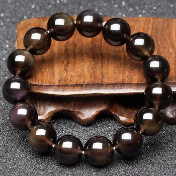 Fine Jewelry Natural Obsidian Round Beads Jewelry Bracelet The Best Gift for A Couple Free Shipping
Fine Jewelry Natural Obsidian Round Beads Jewelry Bracelet The Best Gift for A Couple Free Shipping
