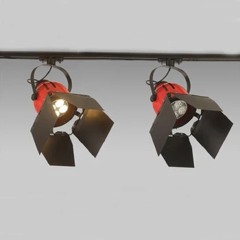 Red+Black Retro track spotlights ,Iron Ceiling Light Adjustable Beam Angle Leaves Spot Light for Cafe Shop Bar Living Room
Red+Black Retro track spotlights ,Iron Ceiling Light Adjustable Beam Angle Leaves Spot Light for Cafe Shop Bar Living Room