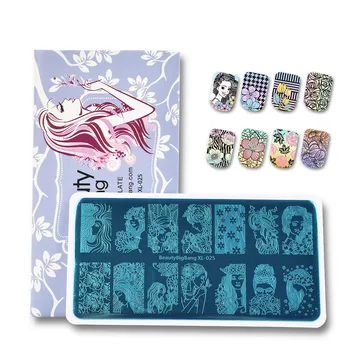 BeautyBigBang Flower Beauty Mixed Pattern Nail Template Image Plate Rectangle Manicure Nail Art Stamping Plate Stencils Tool
BeautyBigBang Flower Beauty Mixed Pattern Nail Template Image Plate Rectangle Manicure Nail Art Stamping Plate Stencils Tool
