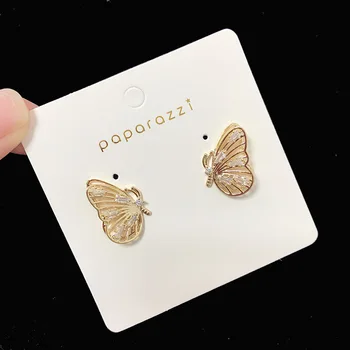 HHSPPF XY Korean Elegant Crystal Butterfly Metal Wings Three-Dimensional Shape Zircon Delicate Earrings Women Earrings Gift
HHSPPF XY Korean Elegant Crystal Butterfly Metal Wings Three-Dimensional Shape Zircon Delicate Earrings Women Earrings Gift