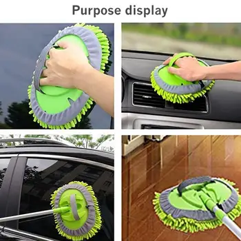 Multifunctional Chenille Mop Retractable Car Wash Mop Removal Detachable Head Dual-use Cloth Brush Including Dust Mop J7S1
Multifunctional Chenille Mop Retractable Car Wash Mop Removal Detachable Head Dual-use Cloth Brush Including Dust Mop J7S1