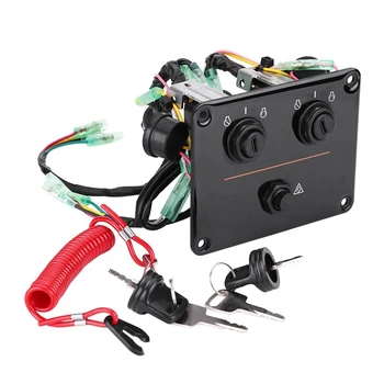 Dual Engine Key Switch Panel, 12V Dual Key Switch Panel Assembly For Yamaha Outboard Engine Yacht 6K1-82570-13-00 6K1-82570-08-0
Dual Engine Key Switch Panel, 12V Dual Key Switch Panel Assembly For Yamaha Outboard Engine Yacht 6K1-82570-13-00 6K1-82570-08-0