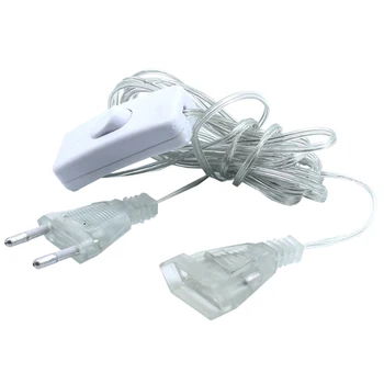 Thrisdar 3M Plug Extender Wire Extension Cable With EU/US Plug For Christmas Holiday LED String Light Wedding Party Decoration
Thrisdar 3M Plug Extender Wire Extension Cable With EU/US Plug For Christmas Holiday LED String Light Wedding Party Decoration