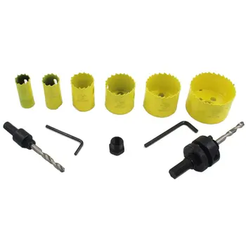 M42 Bimetal Hole Opener Hole Set Gypsum Board Pvc Plastic Downlight Woodworking Hole Opener Set 9Pc
M42 Bimetal Hole Opener Hole Set Gypsum Board Pvc Plastic Downlight Woodworking Hole Opener Set 9Pc