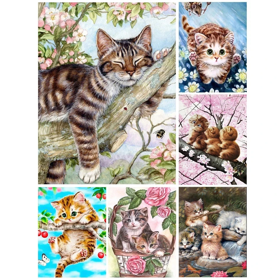 5D DIY Diamond Painting Cat Animal Set Cross Stitch Kits Full Diamond Embroidery Mosaic Picture Of Rhinestones Home Decor Gift
5D DIY Diamond Painting Cat Animal Set Cross Stitch Kits Full Diamond Embroidery Mosaic Picture Of Rhinestones Home Decor Gift