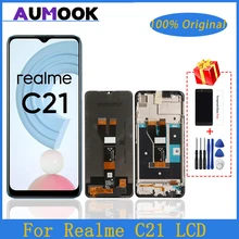 Bloc écran tactile LCD de remplacement, 6.5 pouces, pour Realme C21 RMX3201, Original=