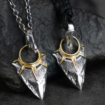 Golden sunrise Eagle S925 Silver necklace for men Head Arrow silver pendant Jewelry
Golden sunrise Eagle S925 Silver necklace for men Head Arrow silver pendant Jewelry