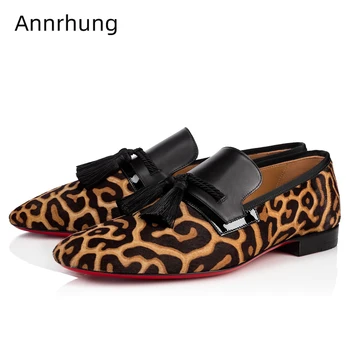 Horsehair Leopard Men Shoes New Autumn Slip On Loafers Round Toe Fashion Fringe Tassels Decor Dress Shoes Zapatos De Hombre
Horsehair Leopard Men Shoes New Autumn Slip On Loafers Round Toe Fashion Fringe Tassels Decor Dress Shoes Zapatos De Hombre