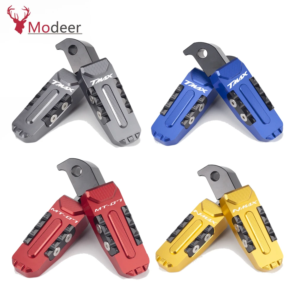 

Motorcycle Rear Foot Pegs Rests Passenger Footrests For Yamaha Tmax 530 T-max dx sx 2012-2022 tmax 500 XP500 NMAX 155 MT07 MT 07