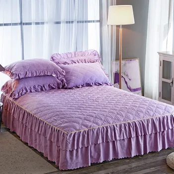 Pastoral Fashion Bed Skirt Soft Floral Printed Bed cover Bedspreads Quilted Winter Warm Flat Bed Sheet Bed for 1.8m 2m bed
Pastoral Fashion Bed Skirt Soft Floral Printed Bed cover Bedspreads Quilted Winter Warm Flat Bed Sheet Bed for 1.8m 2m bed