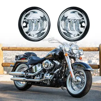 2PCS 30W 4.5Inch 6000K LED Spot Passing Fog Light for Motorcycle, Black/Chrome Round LED Fog Light for Road King Softail
2PCS 30W 4.5Inch 6000K LED Spot Passing Fog Light for Motorcycle, Black/Chrome Round LED Fog Light for Road King Softail