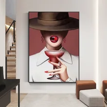 מודרני אמנות יופי בד קיר אמנות והדפסי קיר תמונות לסלון כניסה דקור עיצוב הבית ציור(China)