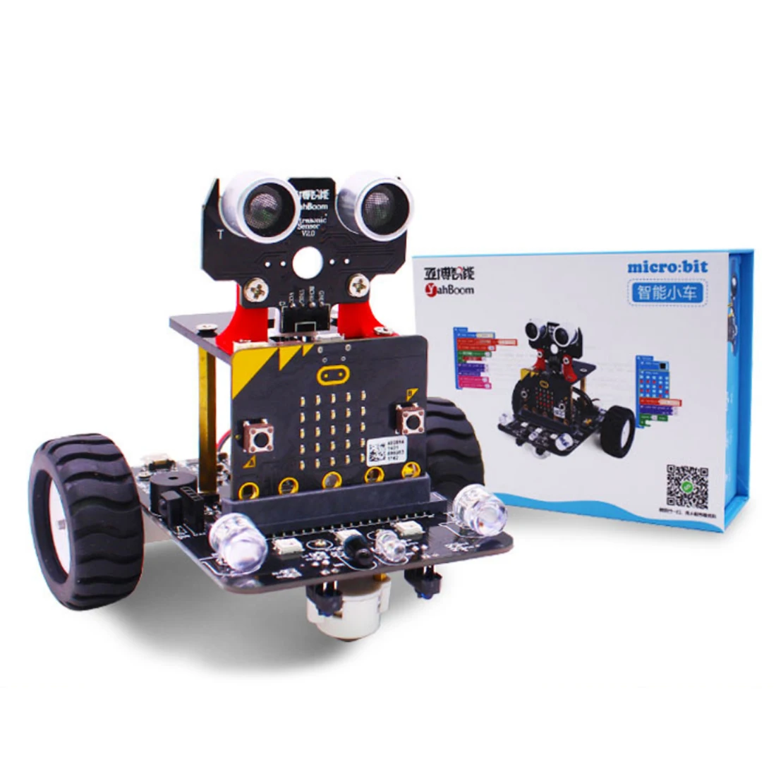 Graphical Programmable Robot Car with Bluetooth IR and Tracking Module Stem Steam Robot Car Toy for Micro:bit BBC
Graphical Programmable Robot Car with Bluetooth IR and Tracking Module Stem Steam Robot Car Toy for Micro:bit BBC
