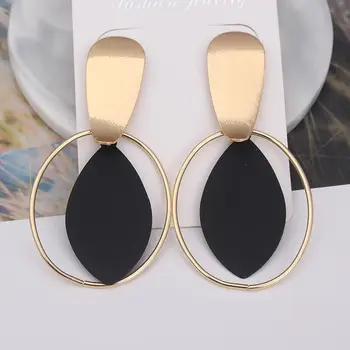 GU-153 Geometric Metal Large Drop Dangle Earrings Statement Red Green Black Gold Color Earrings for Women Trendy Boho Jewelry
GU-153 Geometric Metal Large Drop Dangle Earrings Statement Red Green Black Gold Color Earrings for Women Trendy Boho Jewelry