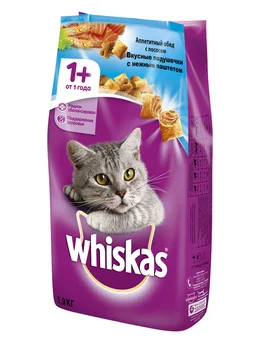 WHISKAS WHISKAS appetizing lunch for adult cats with a delicate salmon c pate
WHISKAS WHISKAS appetizing lunch for adult cats with a delicate salmon c pate