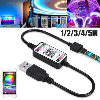 Bluetooth WiF Control 5050 RGB LED Strip waterproof LED Strip Light 1/2/3/4/5m Flexible TV Background Light
Bluetooth WiF Control 5050 RGB LED Strip waterproof LED Strip Light 1/2/3/4/5m Flexible TV Background Light