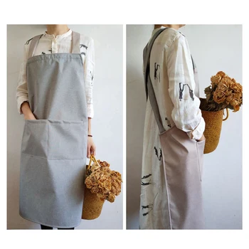 Korean fashion Strap Double Layer Cotton Linen Aprons Unisex Kitchen apron waterproof Anti-dirty Home Cleaning Work clothes Bib
Korean fashion Strap Double Layer Cotton Linen Aprons Unisex Kitchen apron waterproof Anti-dirty Home Cleaning Work clothes Bib