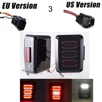 Smoke Lens Red LED Tail Brake Light Assembly w/ Turn Signal & Back Up For Jeep Wrangler JK JKU 2007 - 2017
Smoke Lens Red LED Tail Brake Light Assembly w/ Turn Signal & Back Up For Jeep Wrangler JK JKU 2007 - 2017