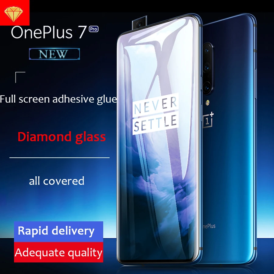 Full Adhesive Tempered Glass Screen Protector for Oneplus 7T Pro 3D Curved Full Glue Glass For Oneplus 7 Pro Camera Glass Cover
Full Adhesive Tempered Glass Screen Protector for Oneplus 7T Pro 3D Curved Full Glue Glass For Oneplus 7 Pro Camera Glass Cover