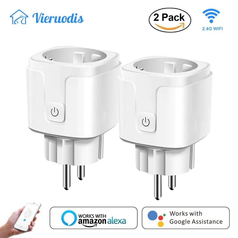 Smart WiFi Plug Remote Voice Control Wireless Socket Outlet Timing Function Compatible with Google Home/Amazon Alexa / IFTTT
Smart WiFi Plug Remote Voice Control Wireless Socket Outlet Timing Function Compatible with Google Home/Amazon Alexa / IFTTT