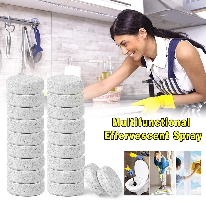10PCS Multifunctional Effervescent Spray Cleaner Concentrate Home Cleaning Toilet Cleaner Chlorine Tablets Clean Spot Detergent
10PCS Multifunctional Effervescent Spray Cleaner Concentrate Home Cleaning Toilet Cleaner Chlorine Tablets Clean Spot Detergent