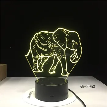 Dance Elephant with 7 Colors Light for Home Decoration Light 3D LED Night Light Amazing Visualization Optical Illusion AW-2953
Dance Elephant with 7 Colors Light for Home Decoration Light 3D LED Night Light Amazing Visualization Optical Illusion AW-2953