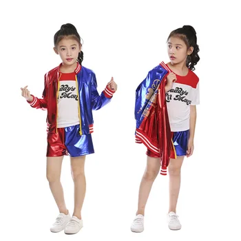 Birds of Prey Harley Quinn uniform Cosplay Halloween Kids Girls Women JOKER Suicide Squad Jacket New Year Purim Carnival Costume
Birds of Prey Harley Quinn uniform Cosplay Halloween Kids Girls Women JOKER Suicide Squad Jacket New Year Purim Carnival Costume