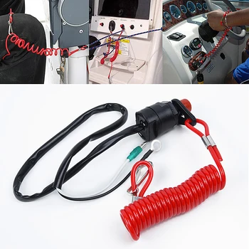 Marine Boat Outboard Engine Motor Kill Stop Switch With Safety Lanyard Clip Universal for most brand outboard engine motors
Marine Boat Outboard Engine Motor Kill Stop Switch With Safety Lanyard Clip Universal for most brand outboard engine motors