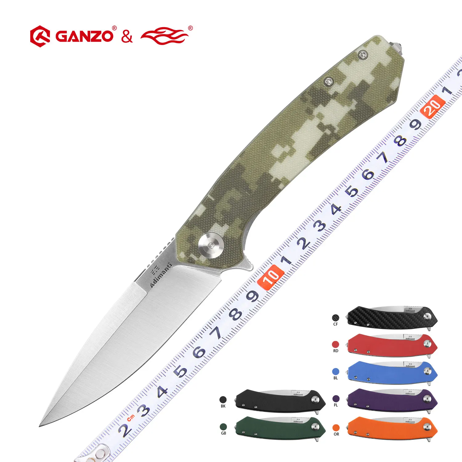 

Firebird Adimanti by Ganzo (SKIMEN design) D2 blade folding knife tactical camping knife outdoor EDC tool Pocket folding Knife