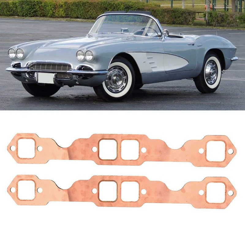 2Pack Exhaust Gaskets Square Port Copper Header Exhaust Gaskets Reusable Fit for Chevy Sbc 327 305 350 383
2Pack Exhaust Gaskets Square Port Copper Header Exhaust Gaskets Reusable Fit for Chevy Sbc 327 305 350 383