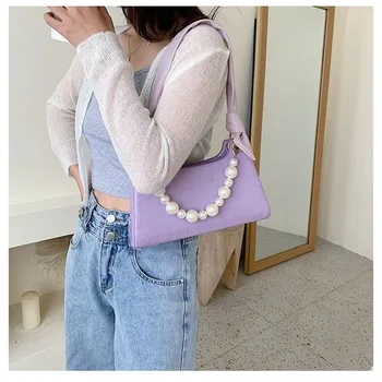 Non-Mainstream Vintage Crocodile Underarm Baguette Bag Female 2020 Summer New Style All-match Pearl Chain Hand Shoulder Bag
Non-Mainstream Vintage Crocodile Underarm Baguette Bag Female 2020 Summer New Style All-match Pearl Chain Hand Shoulder Bag