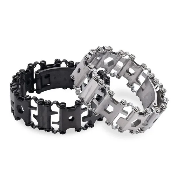 Collection/Wearable Multi-functional Stainless Steel Tool Bracelets Metal Screw Driver Open Country Survival Tool Bracelets
Collection/Wearable Multi-functional Stainless Steel Tool Bracelets Metal Screw Driver Open Country Survival Tool Bracelets