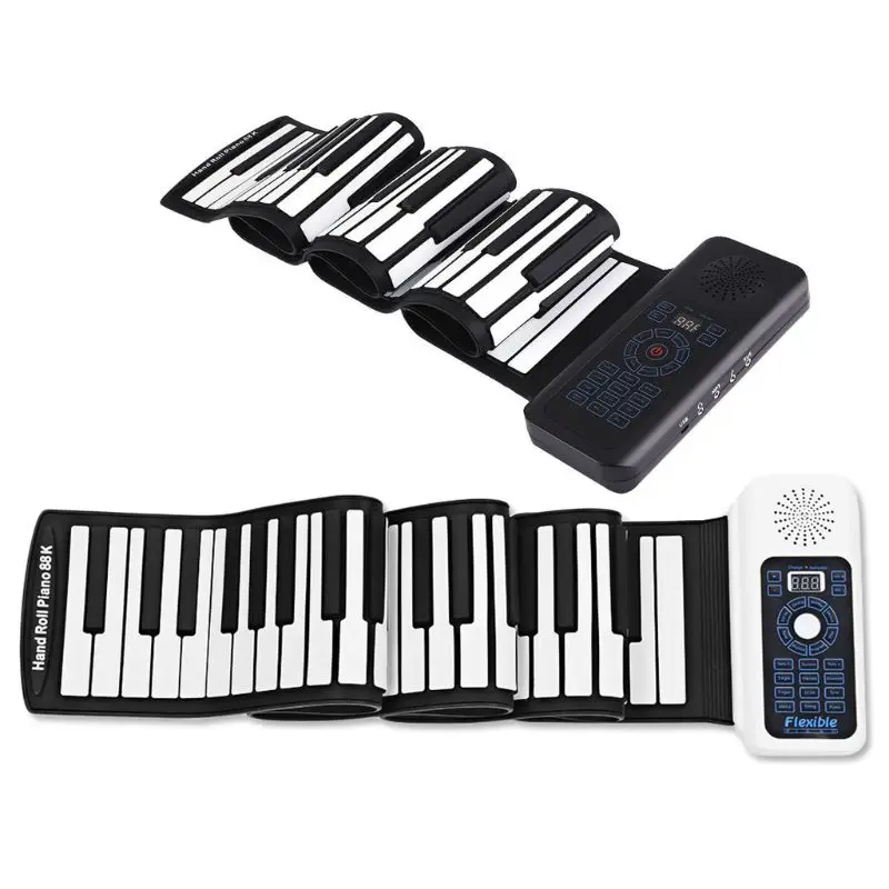 Electronic Hand Roll Piano 88 Key Thickened midi controller Keyboard Portable Beginner Keyboard Roll Up musical Piano-US
Electronic Hand Roll Piano 88 Key Thickened midi controller Keyboard Portable Beginner Keyboard Roll Up musical Piano-US