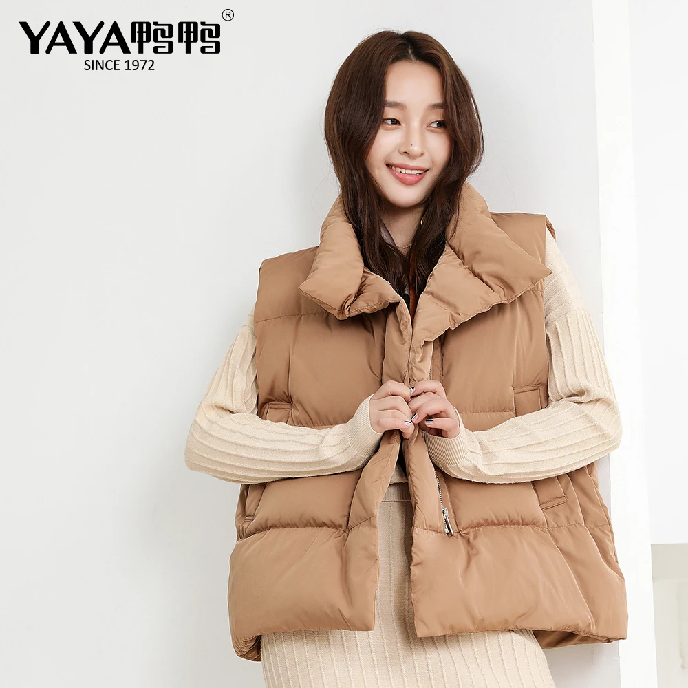 YAYA 2020 Women Sleeveless Vest Winter Warm Down Cotton Padded Jacket Female Sleeveless Waistcoat
YAYA 2020 Women Sleeveless Vest Winter Warm Down Cotton Padded Jacket Female Sleeveless Waistcoat