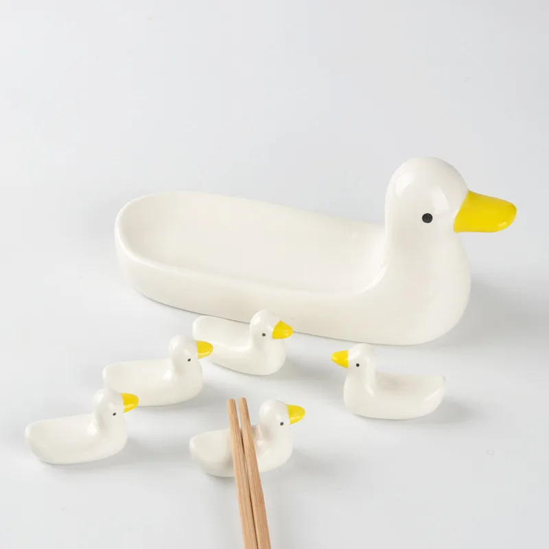 6Pcs/Set Cartoon Duck Rabbit Tray Creative Japanese Exquisite Desktop Dinnerware Decoration Storage Tray Set Chopsticks Holders
6Pcs/Set Cartoon Duck Rabbit Tray Creative Japanese Exquisite Desktop Dinnerware Decoration Storage Tray Set Chopsticks Holders