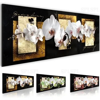 Classical Golden Character Canvas Painting White Orchids Flowers Wall Art Floral Poster Luxury Pictures for Living Room Decor 
Classical Golden Character Canvas Painting White Orchids Flowers Wall Art Floral Poster Luxury Pictures for Living Room Decor
