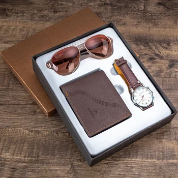 Men's Gift Set Beautifully Packaged Watch + Wallet Sunglasses Set Heat-Creative Combination Set
Men's Gift Set Beautifully Packaged Watch + Wallet Sunglasses Set Heat-Creative Combination Set