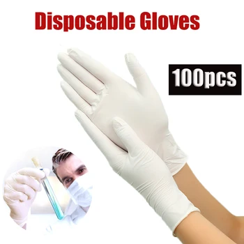 100pcs Disposable Latex Gloves White Non-Slip Acid And Alkali Laboratory Rubber Latex Gloves Household Cleaning Products
100pcs Disposable Latex Gloves White Non-Slip Acid And Alkali Laboratory Rubber Latex Gloves Household Cleaning Products