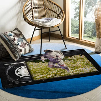 Tape Daisy Astronaut Gradient Pattern Rugs And Carpets For Home Living Room Round Rug For Children Rooms Non-Slip
Tape Daisy Astronaut Gradient Pattern Rugs And Carpets For Home Living Room Round Rug For Children Rooms Non-Slip